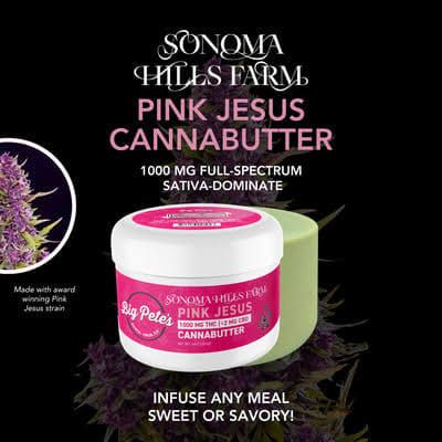 Pink Jesus CannaButter Jar | Infused Butter [1000mg]