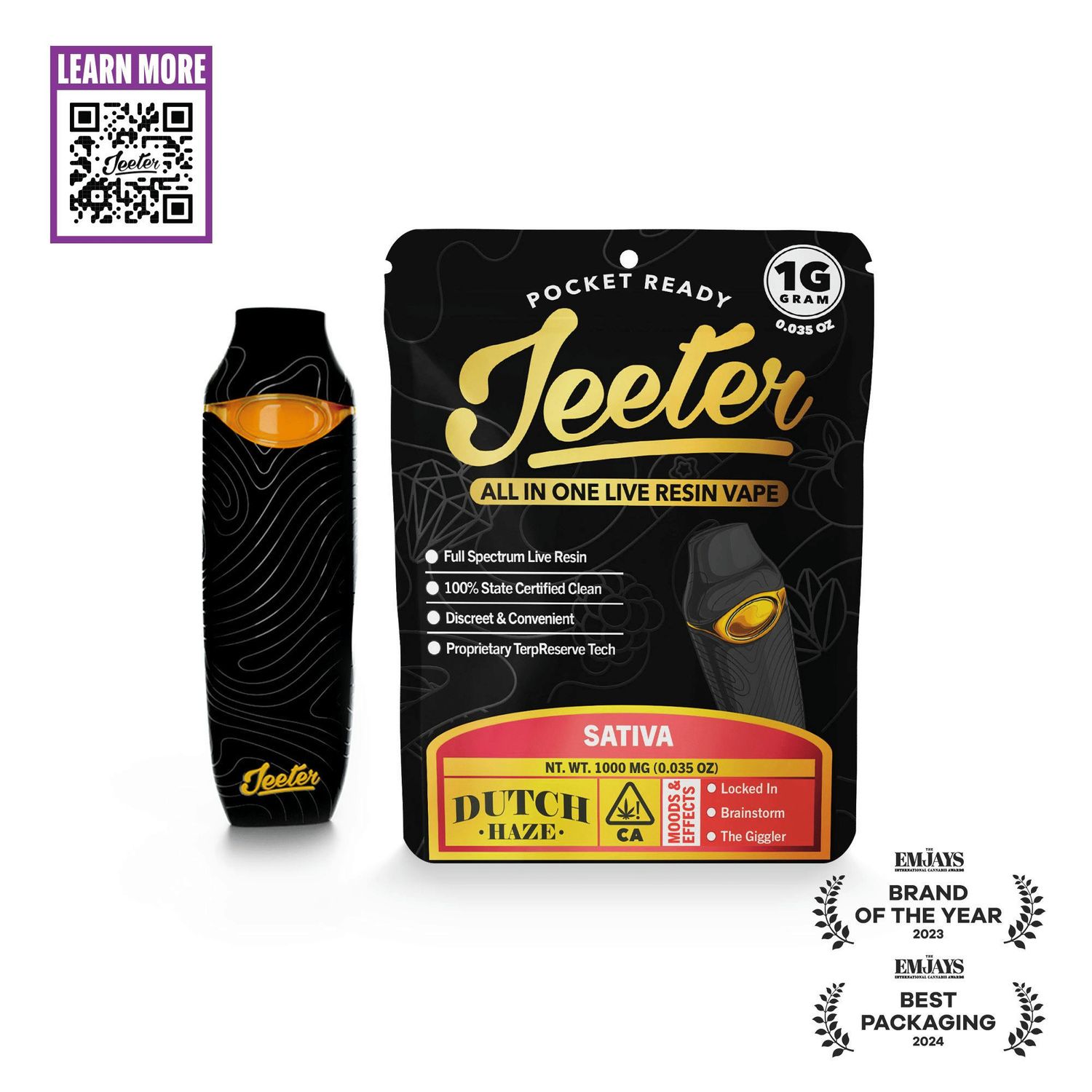 Dutch Haze | AIO Live Resin Vape [1g]
