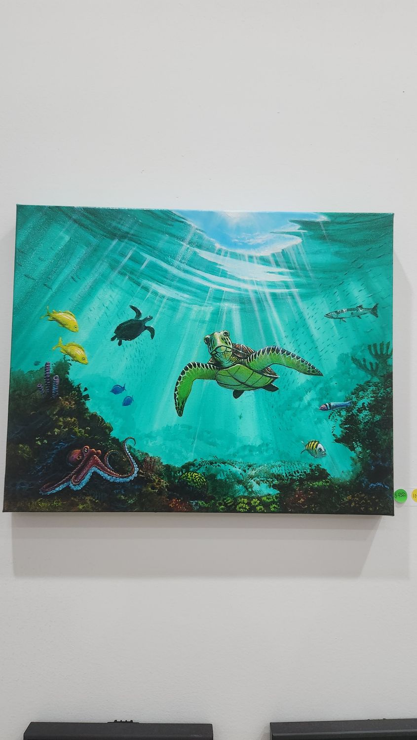 THE OCTOPUS &amp; THE TURTLE — BENEATH THE ISLAND BLUE