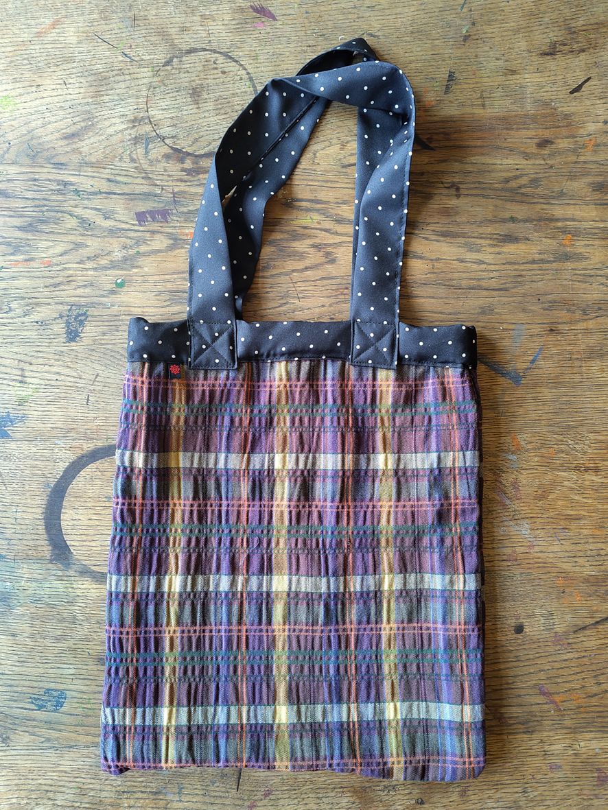 Tasche lilakariert Tasche lilakariert