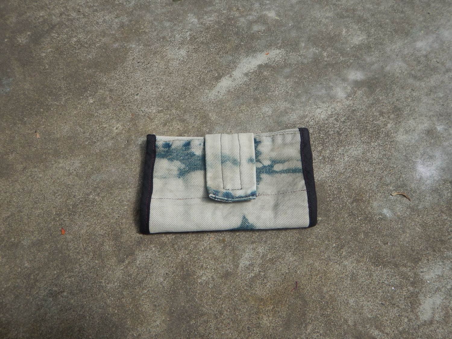 Tabakbeutel Jeans-Rot