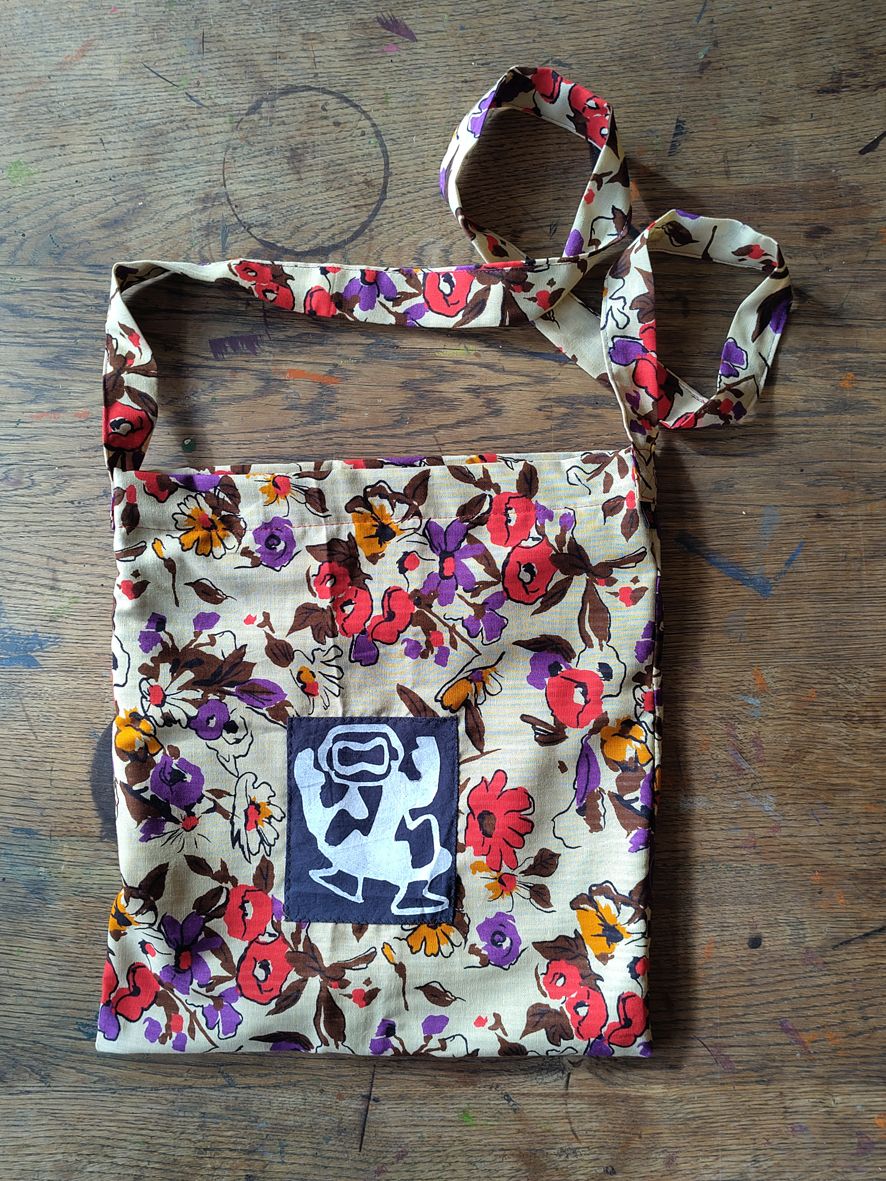Tasche Blumenmuster und Roboter Tasche Blumenmuster und Roboter