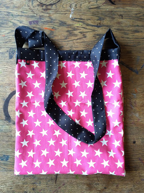 Tasche pink und Sterne