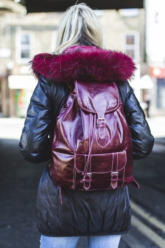 asos red leather backpack Leather Asos Drawstring Bag Asos Mini Leather Drawstring Backpack, $58 Asos  Lookastic