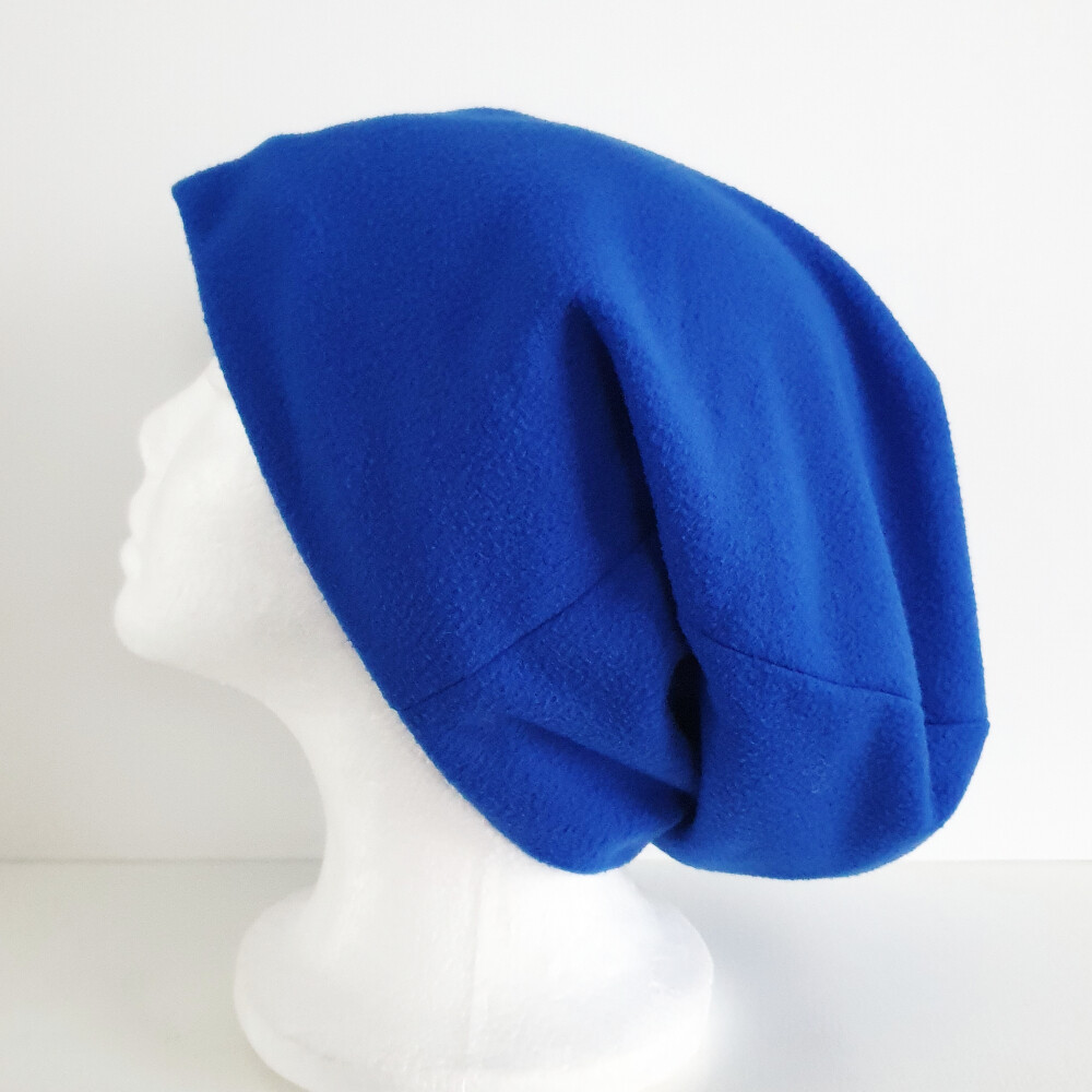 SnowCap - Blue Polar Fleece, Super Slouchy - Large