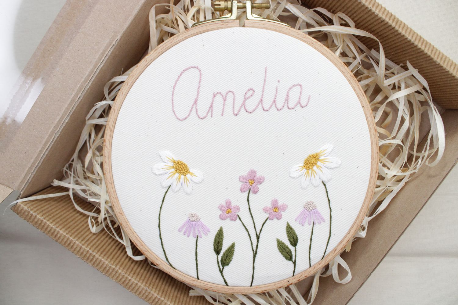 Haftowany tamborek ,,Amelia''
