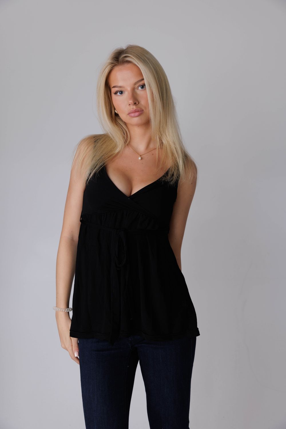 Black Wrap Top