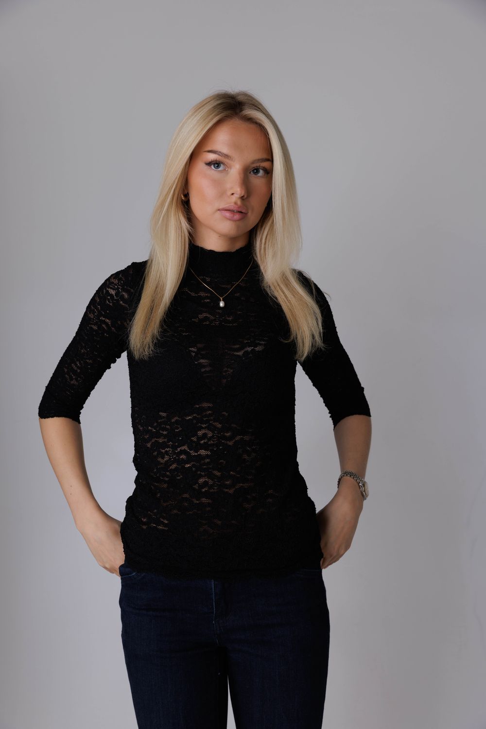 Black Lace Top