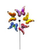 Colorful Buttrfly Windmill Stake