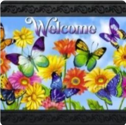 Fluttering Butterflies Doormat