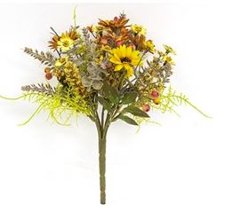 Harvest Daisy &amp; Baby Eucalptus Bush 10"