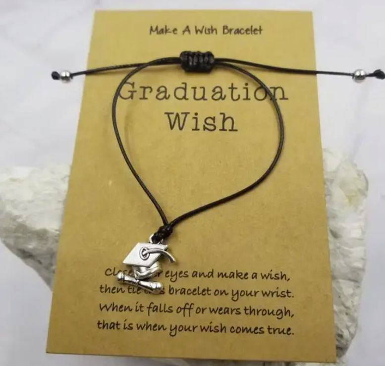 Graduation Cap Charm Graduation Wish Bracelet