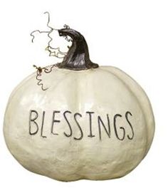 Blessings Resin Pumpkin