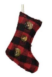 Buffalo Check Stocking Ornament