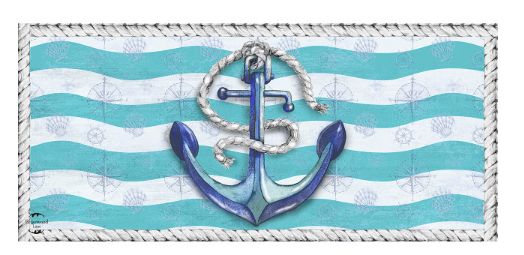 Welcome Anchor Mini Doormat