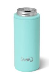 Aqua Skinny Can Cooler 12oz