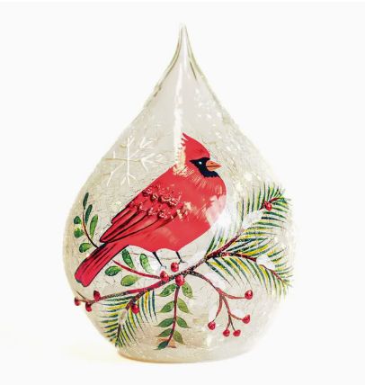 Cardinal Led Teardrop – Christmas Holiday Home Decor Gift