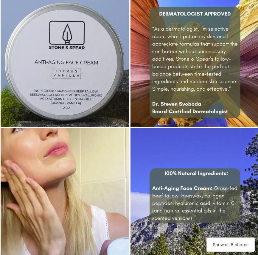 Anti-Aging Face Cream - Citrus Vanilla