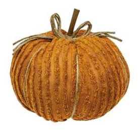 8" Orange Chenille Pumpkin
