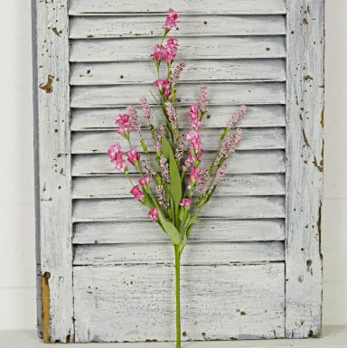 18in Wild Cluster Flower Heather Bush-Pink-Spring Fl