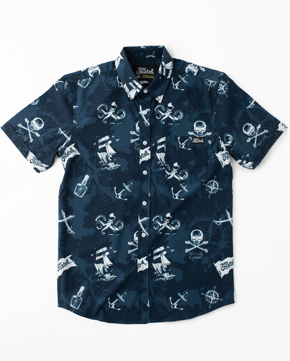Pirate Flag Unisex Button Up(1)
