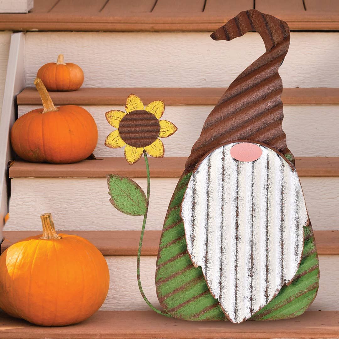 Sunflower Gnome Porch Sitter