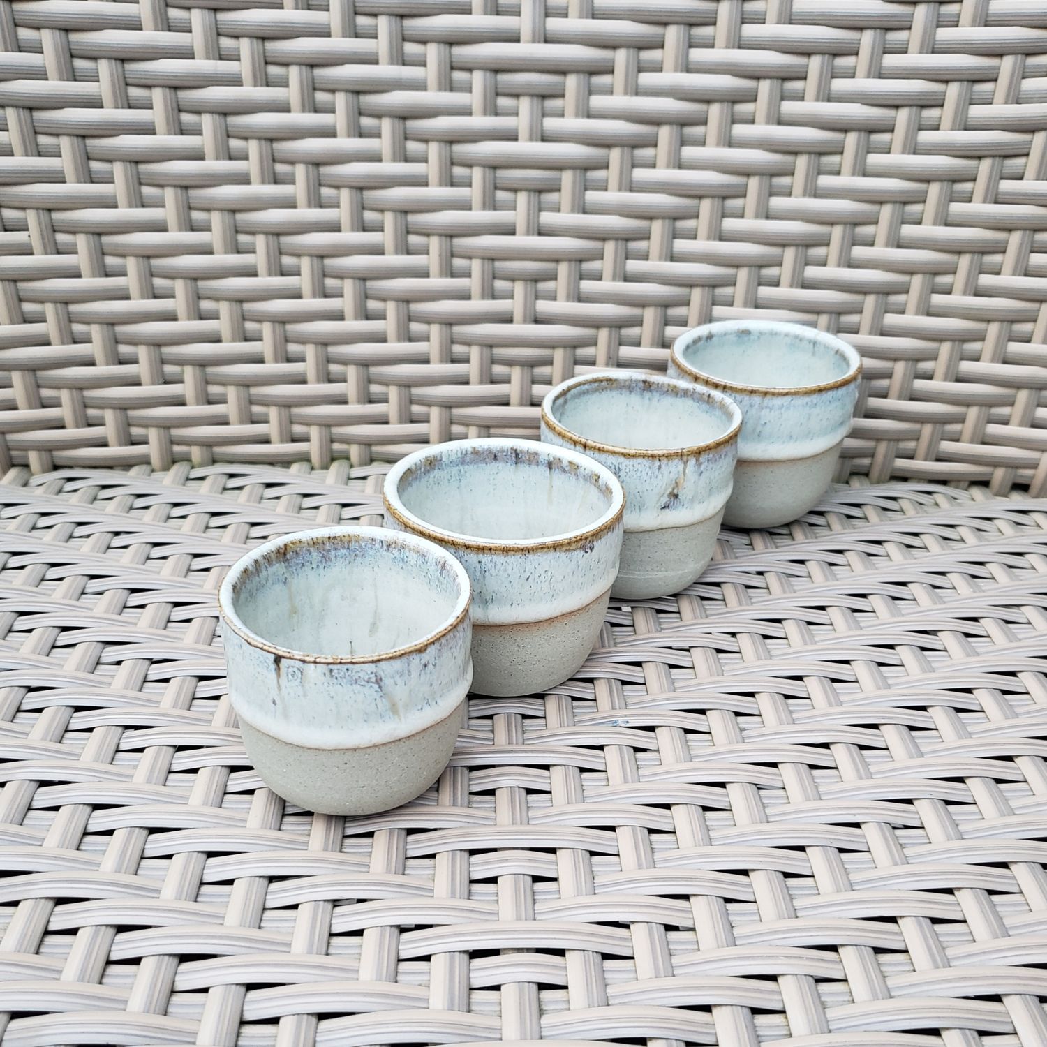 Winterwood And Birch Handleless Espresso Cups 