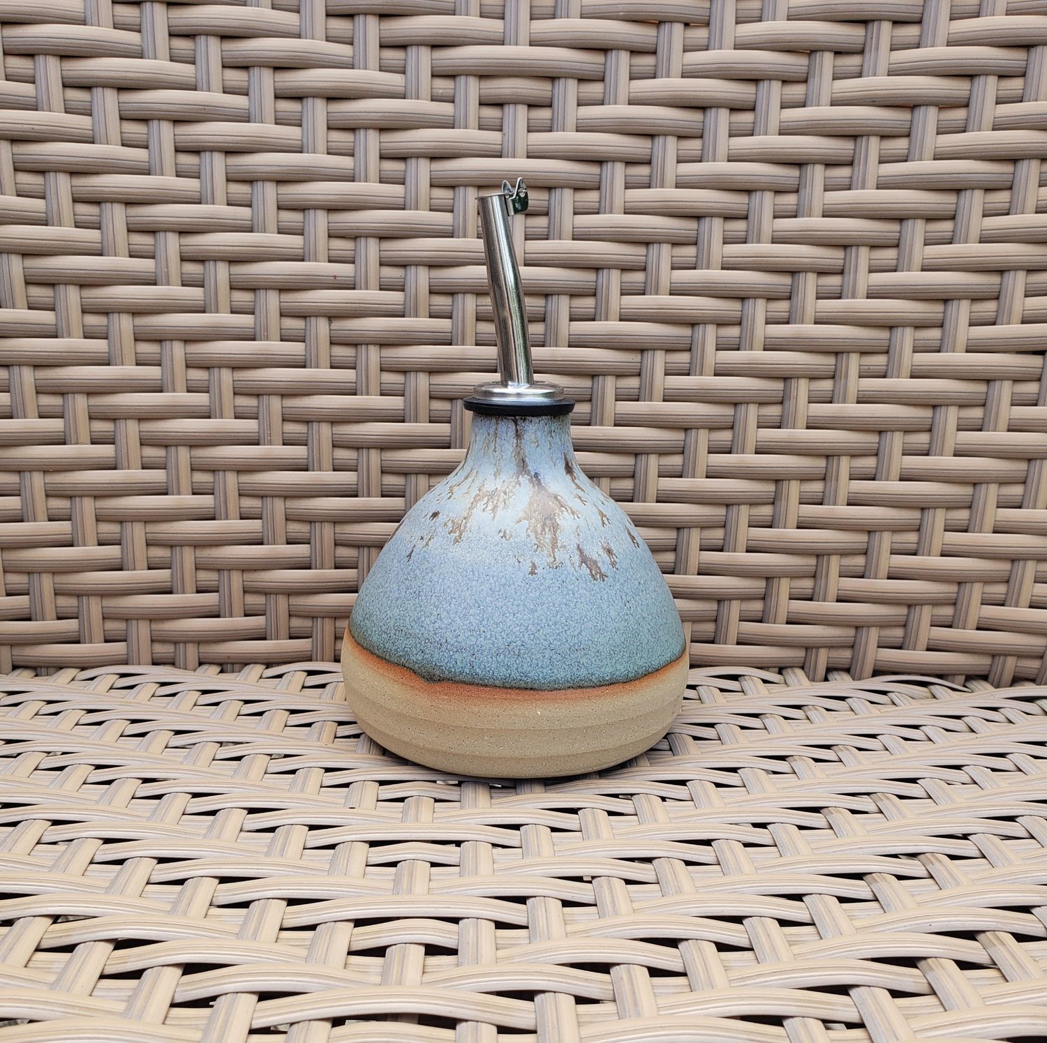 Frost Blue and Winterwood Olive Oil Bottle