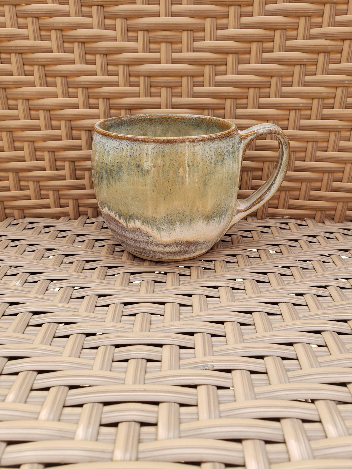 Honey Flux and Iron Lustre Barrel Mug