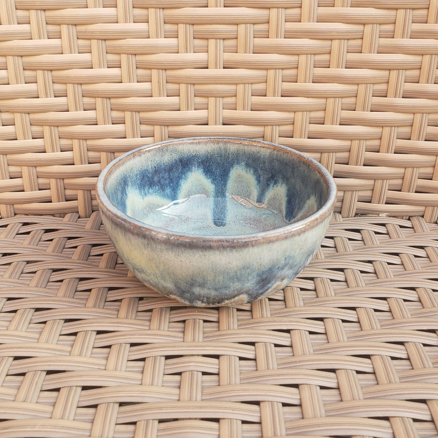Honey Flux/Blue Midnight/Textured Turquoise Bowl