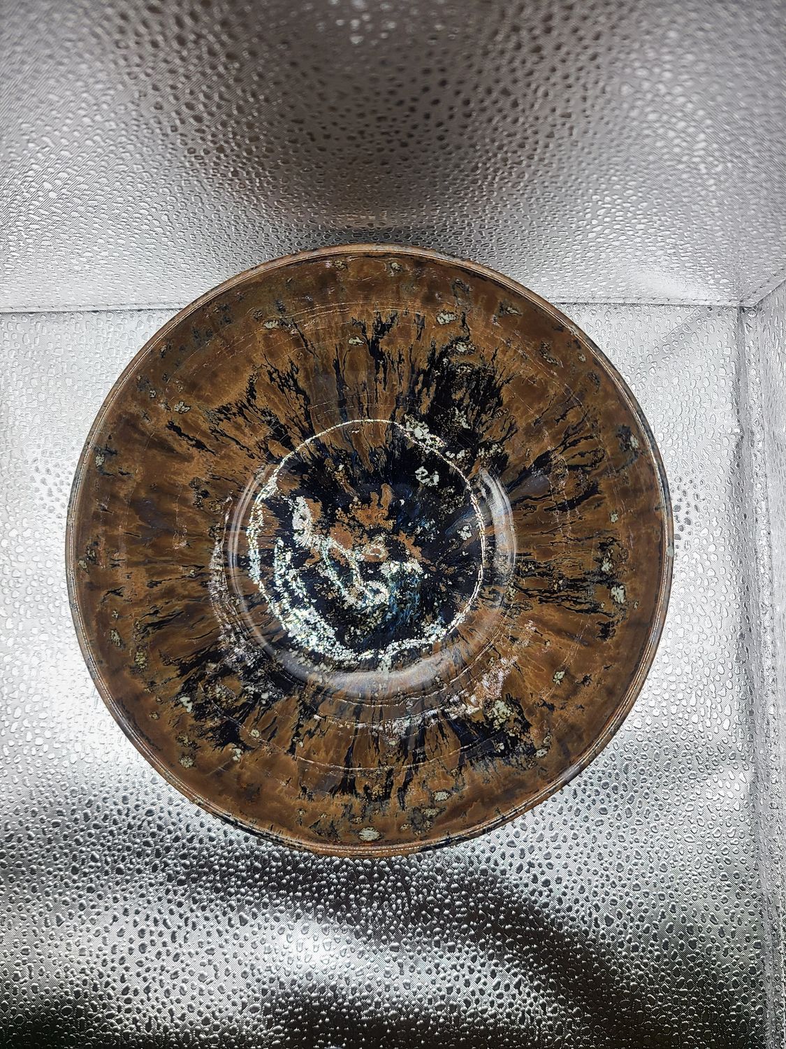 Iron Lustre and Sea Salt Serving Bowl Iron Lustre and Sea Salt Serving Bowl