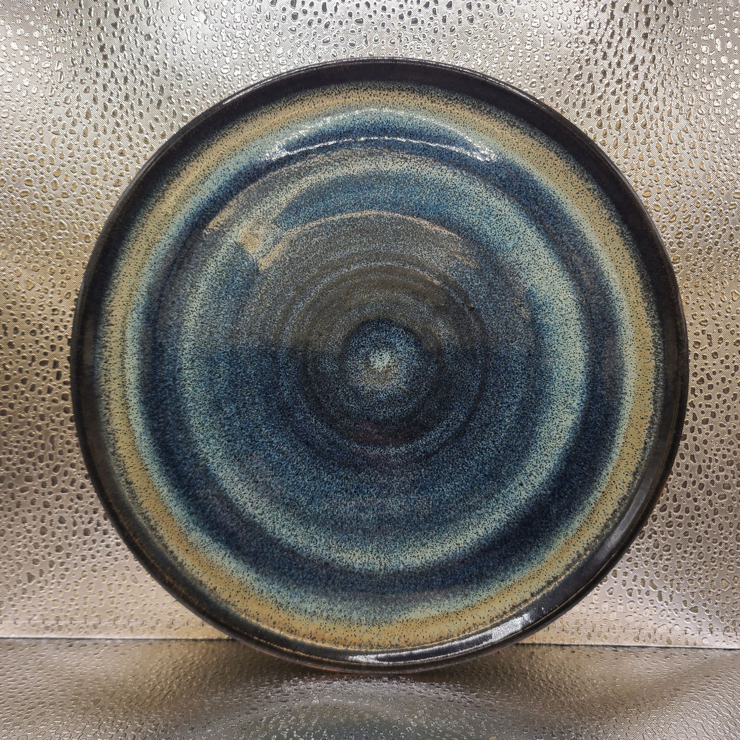 Minight Blue and Textured Turquoise Plate Minight Blue and Textured Turquoise Plate