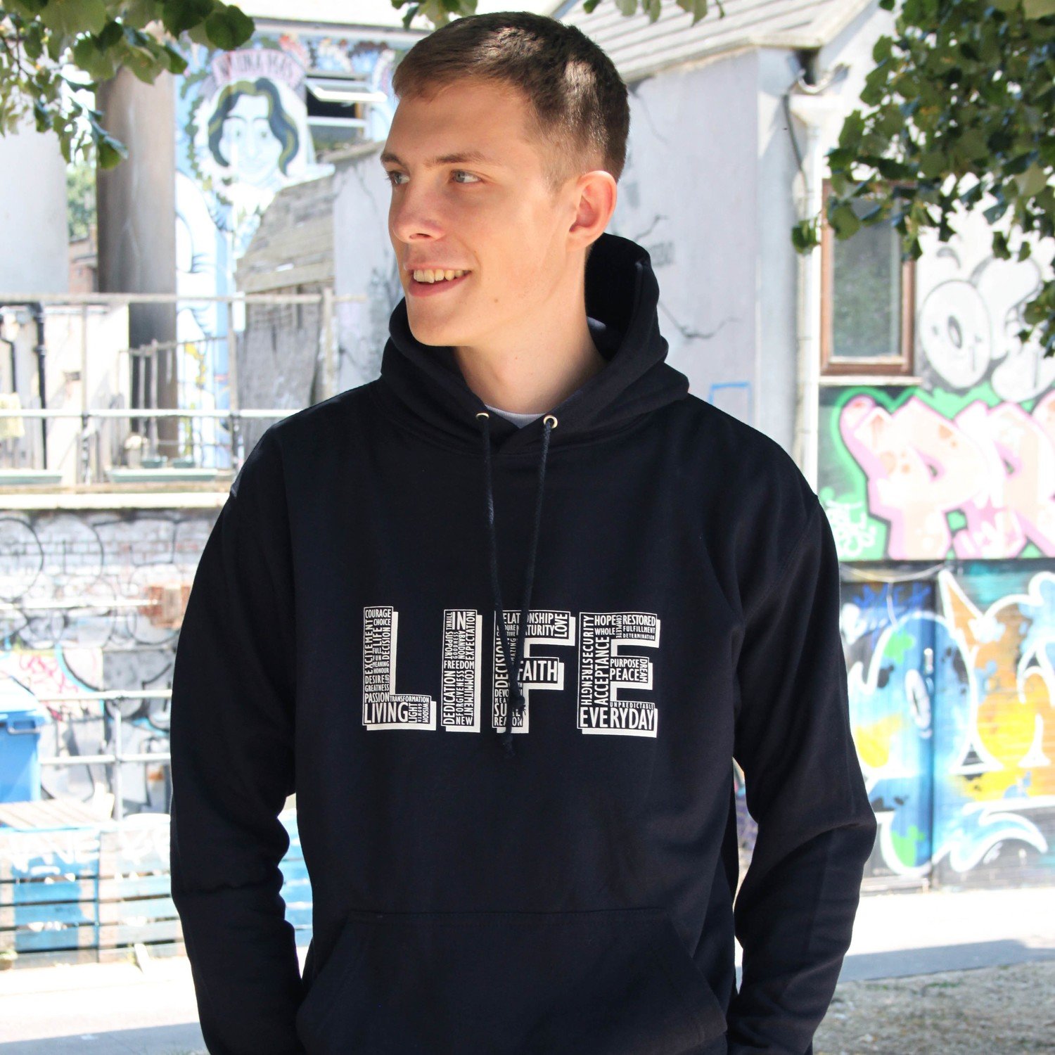 LIFE Hoodie Navy Unisex