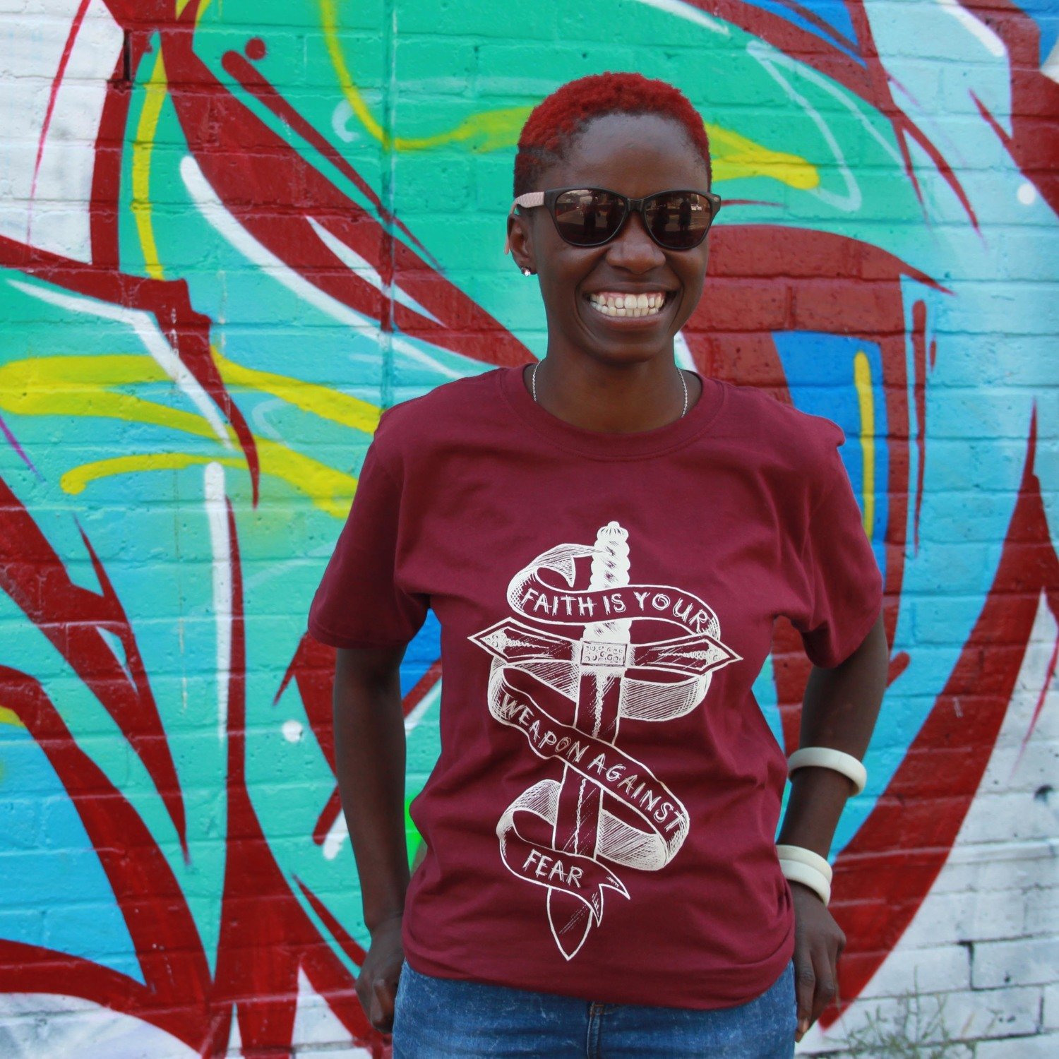 Faith Is Your Weapon Against Fear Unisex T Shirt