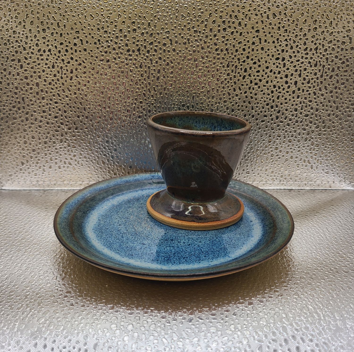 Stoned Denim Communion Cup and Plate 3
