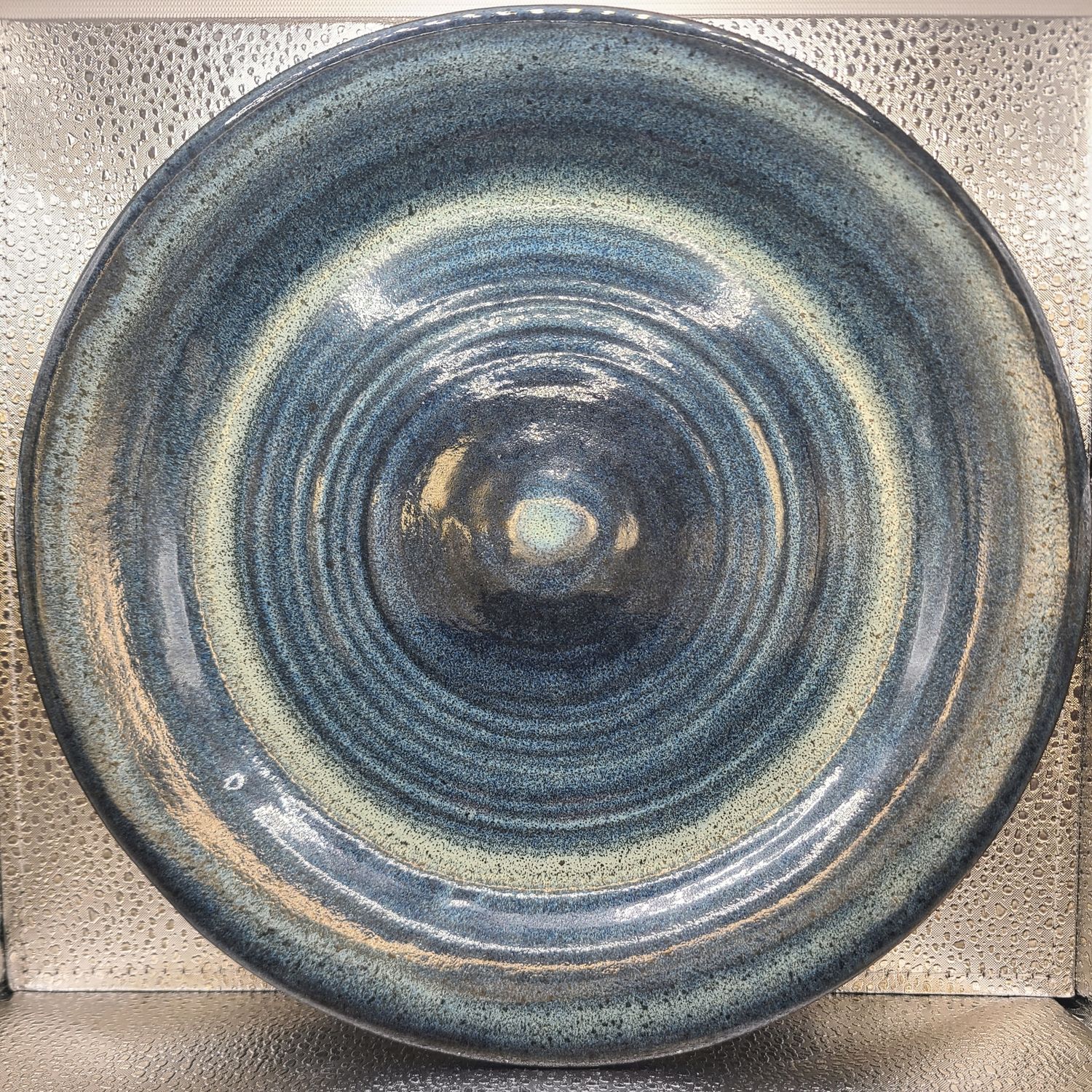 Midnight Blue and Textured Turquoise Plate