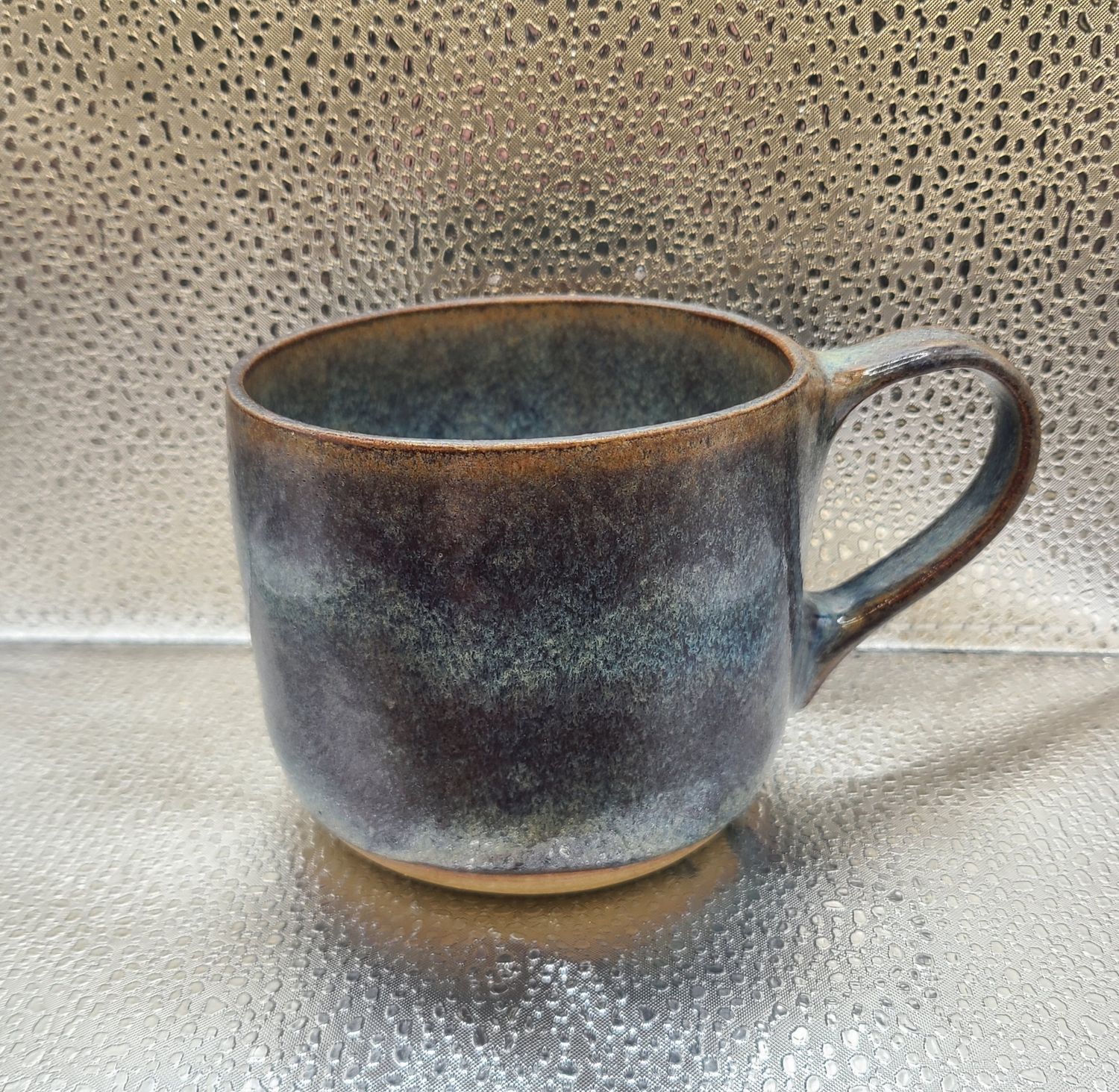 Smokey Merlot and Textured Turquoise Mug
