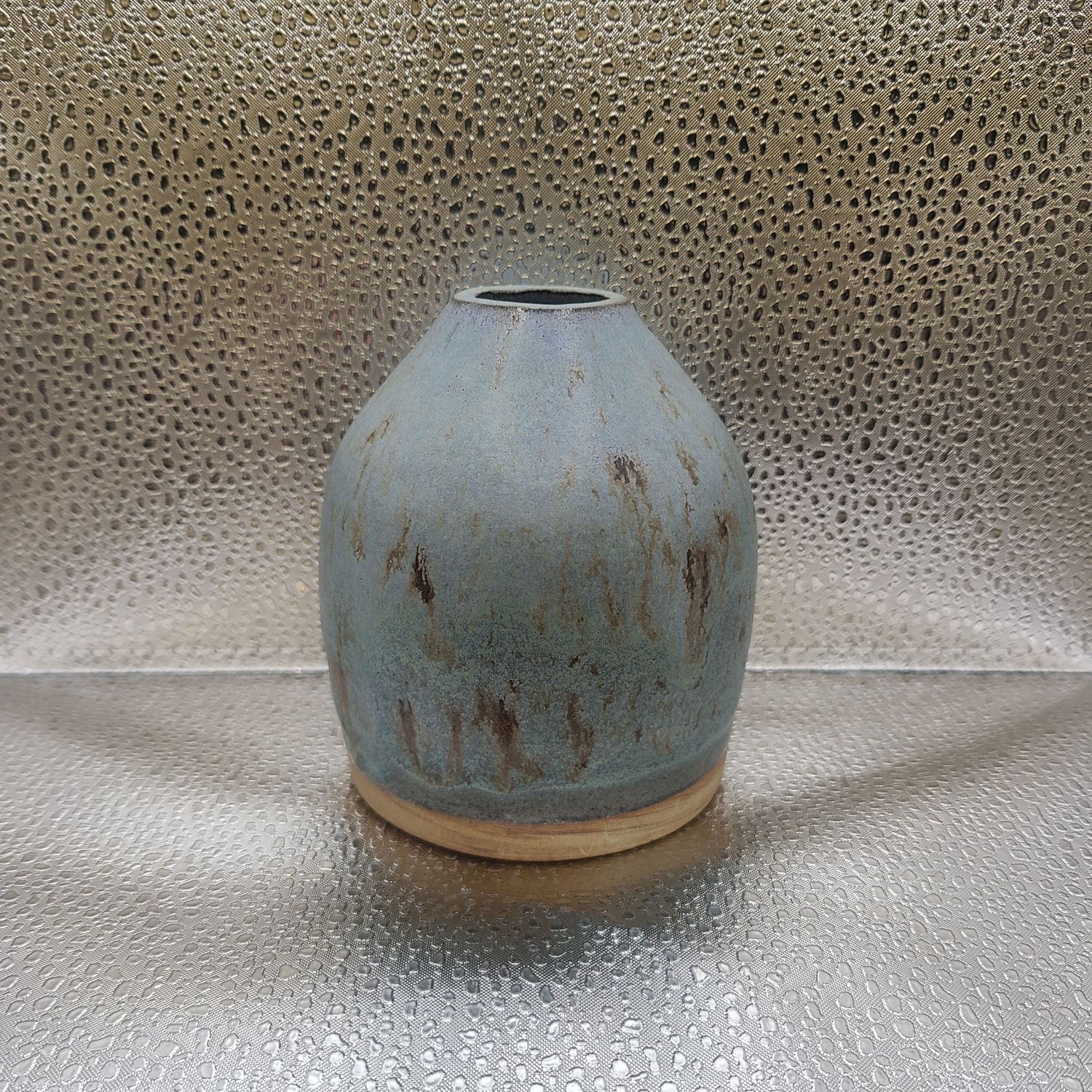Winter And Frost Blue Bud Vase