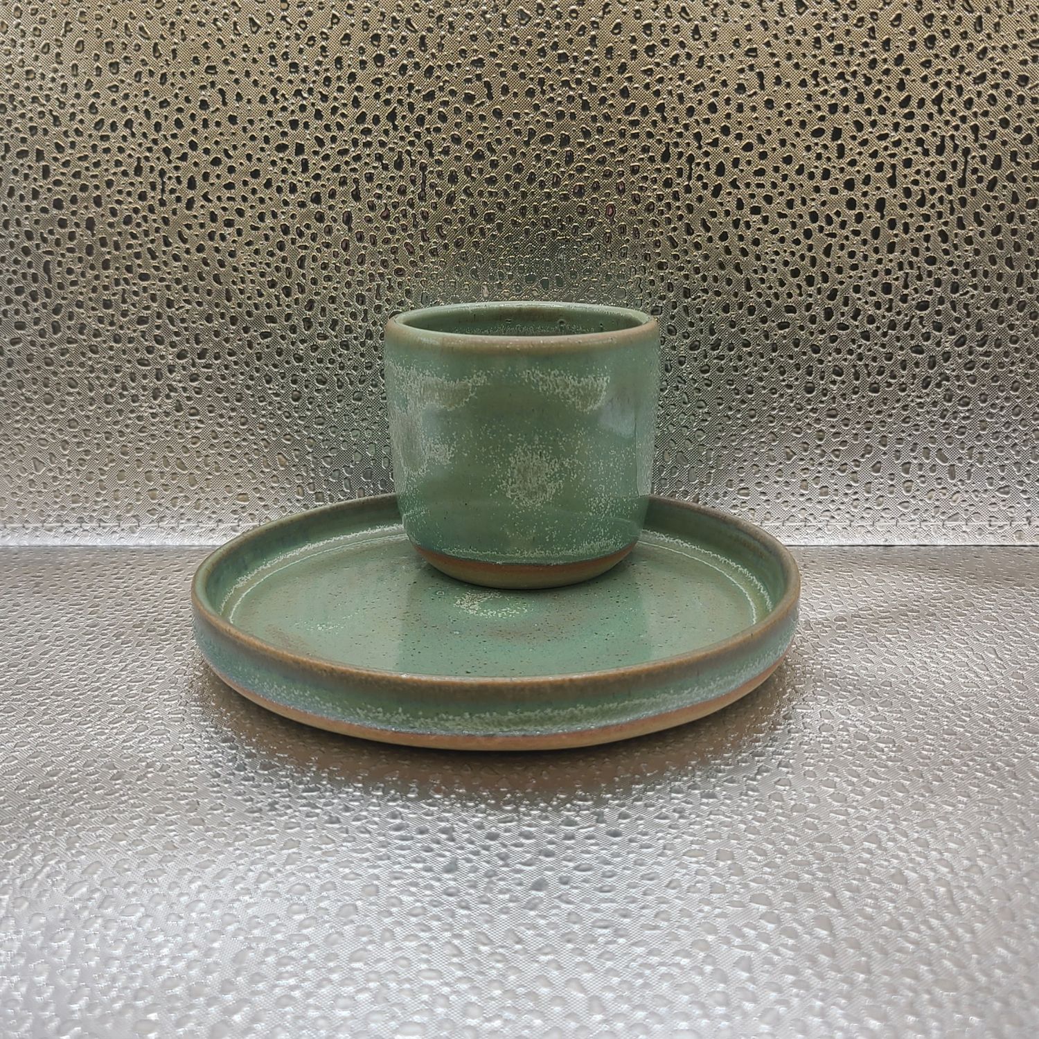 Green Tea Communion Cup and Plate 1