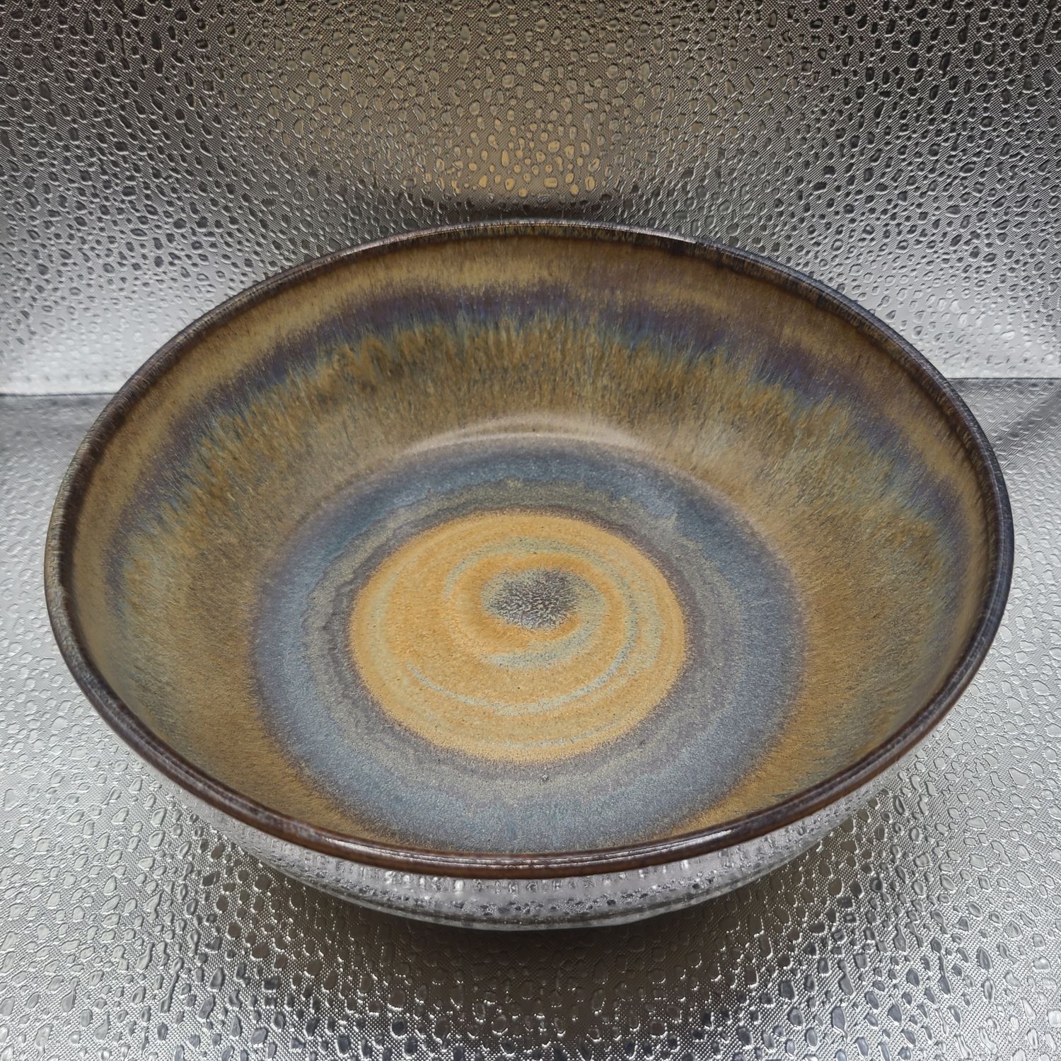 Alabaster,  Iron Lustre and Midnight