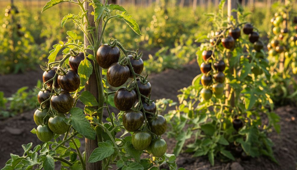 Fresh Purple Bumble Bee Heirloom Organic Tomato Seeds