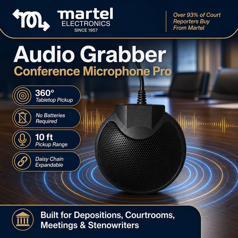 Audio Grabber Conference &amp; Meeting Microphone Pro (No Battery Required)