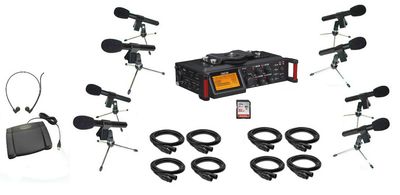 DM246 Courtroom Recording Package w/8 Uni-Directional Microphones