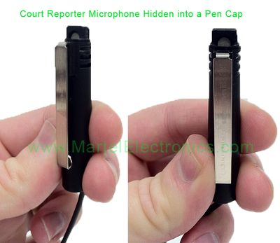 HGM-2 Court Reporter Microphone Pen Cap