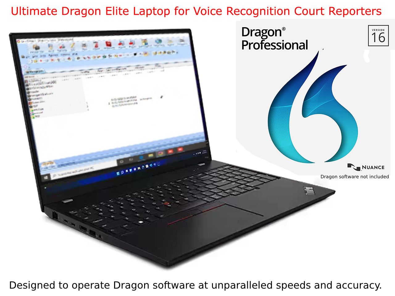 Academy of Voice Writing 64 Gig Dragon Elite Laptop