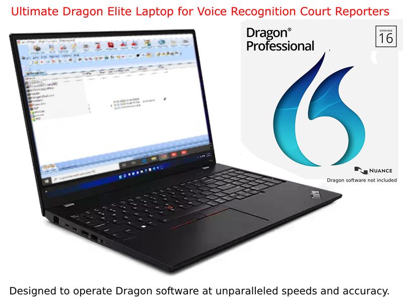 Academy of Voice Writing 64 Gig Dragon Elite Laptop