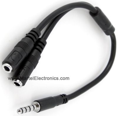 Court Reporter Laptop Microphone &amp; Headset Combo Cable