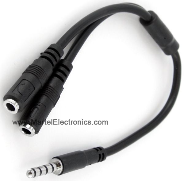 Court Reporter Laptop Microphone &amp; Headset Combo Cable