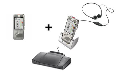 NO PC - Law Office Pro Dictation Machine Recorder and Transcriber Set for Lawyers