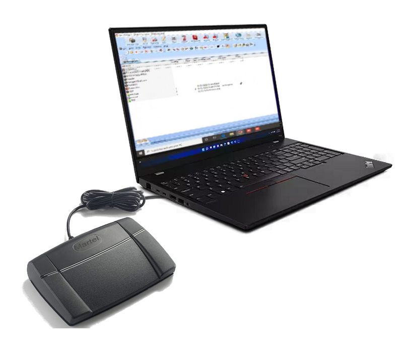 Case Catalyst Software Court Reporter Foot pedal - Controls Audiosync with Foot pedal
